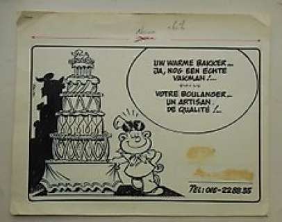  - Jean Pol - Originele tekening - Kramikske - (1976) 