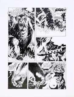 Breccia, Enrique... | BRECCIA, Enrique (né en 1945) Le monstre, planche originale.... | Coutau Bégarie