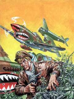 Molinari | Les Tigres volants, illustration couleurs Ã  l’enc… | Banque Dessinée