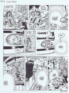 Cdm. Julien (Julien Solé) - CDM. Julien Â«Cosmik RogerÂ». Encre de Chine pour la planche 2 de cette&