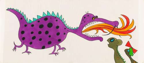 Bohdan Butenko (1931 - 2019) | Bohdan Butenko | Smok - ilustracja | Desa Unicum