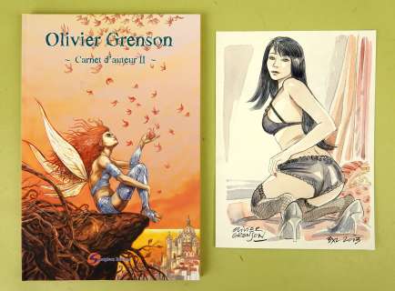 Grenson Olivier Superbe... | GRENSON Olivier Superbe dédicace sur papier libre accompagnant... | Vermot et Associés