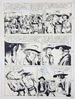 Tex n. 148 - Ticci - tavola originale "Kento Non Perdona" - Page volante - (1973) | Catawiki