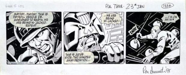 Original Judge Dredd artwork by Ron Smith - ’Hi-jacked!’ | eBay Europe (Buy It Now)