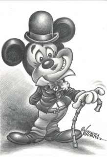 Mickey Chaplin - Original Drawing - Joan Vizcarra - Art de crayon | Catawiki