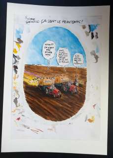 Vuillemin - Ligne sale - Gag original - Ca sent le printemps (1998) | Catawiki