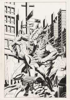 DARK DOMINION #1 COVER AND PARTIAL STORY PAGES ORIGINAL ART BY JOE JAMES. | Hake’s