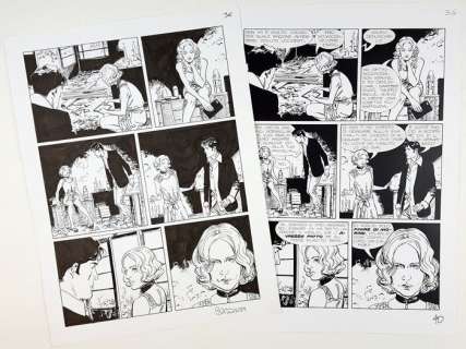 Dylan Dog n. 338 - tavola origin. "Mai PiÃ¹, Ispettore Bloch" + prova di stampa - Page volante - (2014) | Catawiki