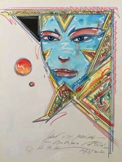 Philippe Druillet... | Philippe DRUILLET (Né en 1944) Portrait de femme en... | misc / divers
