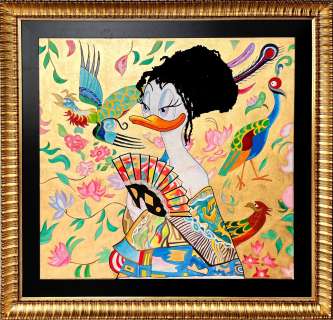 Meb Dessin,Tony Fernandez (Spain, 1965,Spain, 1965) - MEB Dessin & Tony Fernandez: Daisy Duck Inspired By Klimt