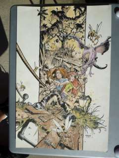 Trent Kaniuga - trent creed # 1 full color cover - nice! Issue creed # 1