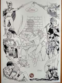 Mitton, Jean-Yves  - Dessin original sur une sérigraphiée (09/80)- Vae Victis! | Catawiki