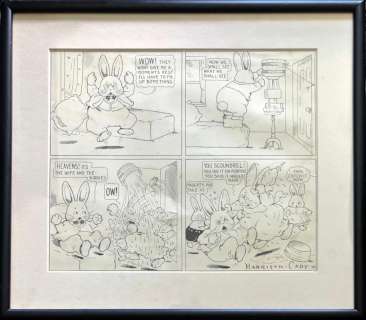 Harrison Cady PETER RABBIT Original Comic Strip Drawing, N.Y. Times, Sept. 5, 1920