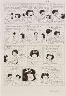 Picault, Aude (Née... | PICAULT, Aude (née en 1979) Mafalda, planche originale... | Coutau Bégarie