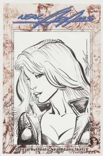 NEAL ADAMS ORIGINAL ART SKETCH OF BLACK CANARY. | Hake’s