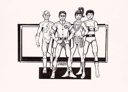 THE TEEN TITANS ORIGINAL ART BY GEORGE PÉREZ. | Hake’s