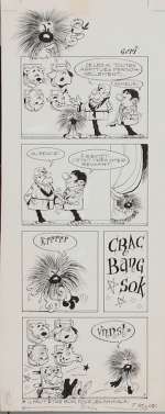 Géri | Skblllz, planche n°7 Ã  l’encre de Chine publiée… | Banque Dessinée