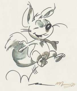 Munuera, José Luis - Dessin original - Spirou et Fantasio - Spip (2005) | Catawiki