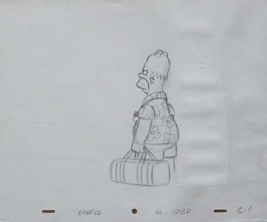 Matt Groening - Homer Simpson  - oeuvre de production en studio | Catawiki