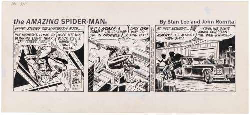 THE AMAZING SPIDER-MAN 1980 DAILY STRIP ORIGINAL ART BY JOHN ROMITA SR. | Hake’s