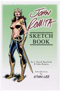 “JOHN ROMITA DELUXE EDITION SKETCH BOOK” WITH MARY JANE WATSON SPECIALTY ORIGINAL ART.