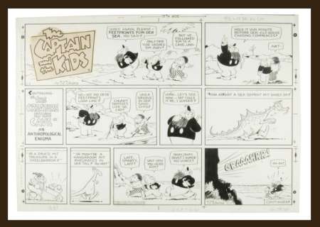 "THE CAPTAIN AND THE KIDS" KATZENJAMMER SUNDAY PAGE ORIGINAL ART. | Hake’s