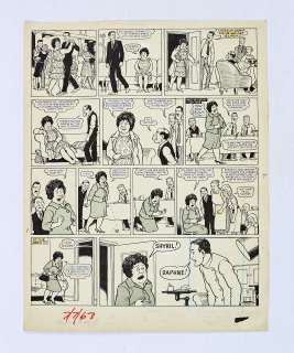 The Broons original artwork (1963) drawn and signed by Dudley Watkins for The Sunday Post 7 July | Comic Book Auctions ltd