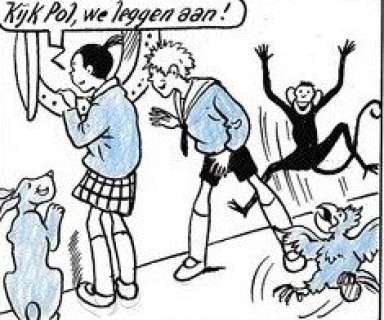 De Pimpelteentjes - 3 originele halve pagina’s - genummerd 73 t/m 78 - Op Apenjacht - (1963) | Catawiki