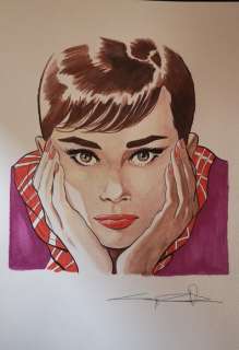 G. Candita - Illustrazione originale "Julia - Your Eyes" cm 30x42 - Page volante | Catawiki