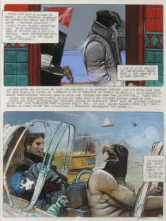 BILAL Nikopol La Femme piège Encre de Chine, mine de plomb et gouache