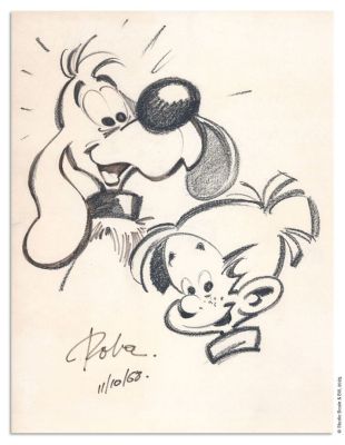 Roba JEAN ROBA BOULE... - Lot 199 - Roba JEAN ROBA BOULE ET BILL Illustration originale...