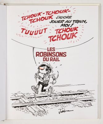 Jidéhem - Dédicace... | Jidéhem - Dédicace : Les Robinsons du rail. Edition... | Tessier Sarrou