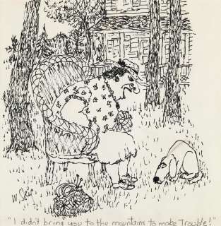 (THE NEW YORKER.) WILLIAM STEIG. "I didn’t bring you up to the mountains to make trouble." | Swann Galleries