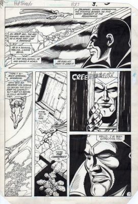 Carmine Infantino | Tavola originale per Red Tornado 4 p.3. Cm.28 x 42. DC Comics. Year 1985. Inks by McLaghlin. | Art e Fumetto