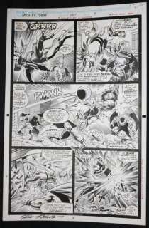 Al Milgrom, Ron Frenz - Thor #457 p. 9 - annihilus and absorbing man action - 1993 signed