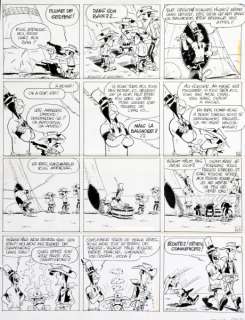 Morris (Studios) | Lucky Luke, planche n°11 Ã  l’encre de Chine de l… | Banque Dessinée