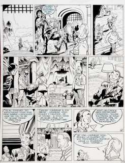 Maltaite | 421, planche n°23 Ã  l’encre de Chine et Ã  la go… | Banque Dessinée