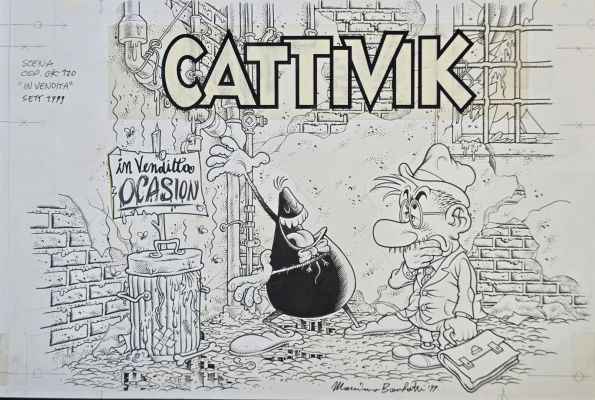 Copertina originale Massimo Bonfatti Cattivik n. 120 | Venere Comic Art
