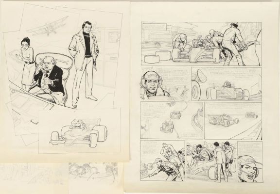 Collectif | Lot 155 : Fonds d’atelier, dessins originaux et tirages Ensemble de dessins… | Fauve Paris