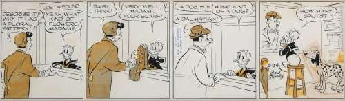 Al Taliaferro original â€œDonald Duckâ€ daily comic strip. | Profiles in History