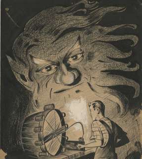 G. Thorpe original illustration for "Stepson of Space" in Amazing Stories, October 1940. | Profiles in History