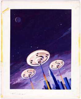 Vincent Di Fate | The Future At War Vol.7 The Spear of Mars Paperback Cover Painting Original Art (Ace Books, 1980). | Heritage