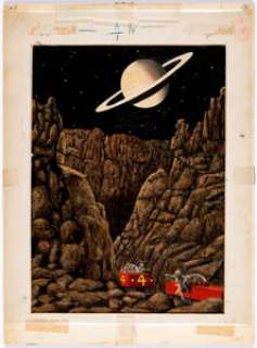 John Pederson Jr. | Galaxy Science Fiction Vol.15 #4 Cover Painting Original Art (Galaxy Publishing, 1958). | Heritage