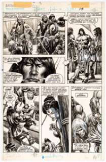 John Buscema And Alfredo Alcala | Savage Sword of Conan #67 Story Page 13 Original Art (Marvel, 1981). | Heritage