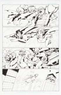 Jean-Claude St. Aubin - Convergence: Action Comics #1 Story Page 14 Original Art (DC, 2015).