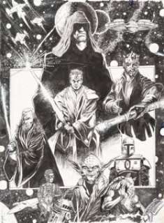 John Stanisci - Star Wars Illustration Original Art (c. 2000). The Force is strong with this illustration - | Heritage