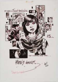 Andy Belanger - The Tracey Fragments #1 Cover Preliminary Original Art (Odean Films, 2007).