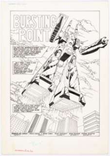 Mike Leeke And Mike Chen | Robotech: The Macross Saga #19 Splash Page 1 Original Art (Comico, 1987).... | Heritage