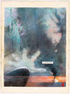 Sienkiewicz, Bill | Bill Sienkiewicz Brought to Light Splash Page 30 Original Art (Eclipse, 1989).... | Heritage