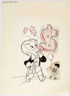 Kremer, Warren | Warren Kremer (attributed) Richie Rich Dollars & Cents #31 Cover Original Art (Harvey Comics, 1969).... | Heritage